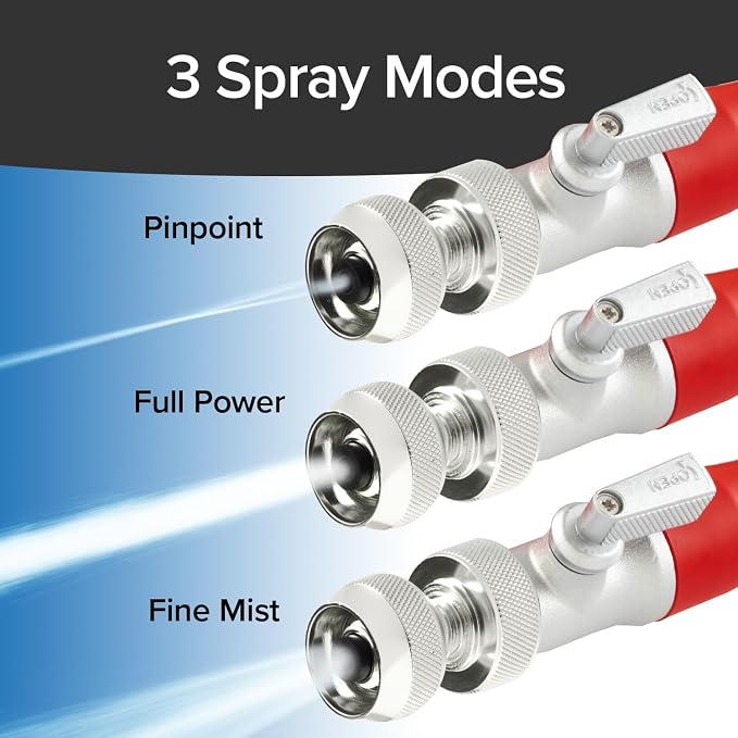 Pocket Hose 50 FT Silver Bullet 2.0 Hose, Turbo Shot Nozzle, Kink-Free | Expandable Water Hose with Turbo Shot Nozzle, Flexible Garden Hose, Kink-Free, Leak-Proof & Lightweight