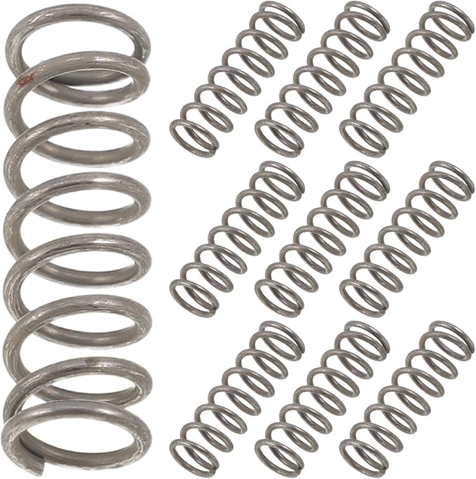 Operitacx 10pcs Stainless Steel Compression Springs for Pressurized Sprayer - 1mm Wire Dia x 8mm OD x 25mm Length - Spring for Pneumatic Nozzle, Spray Bottle