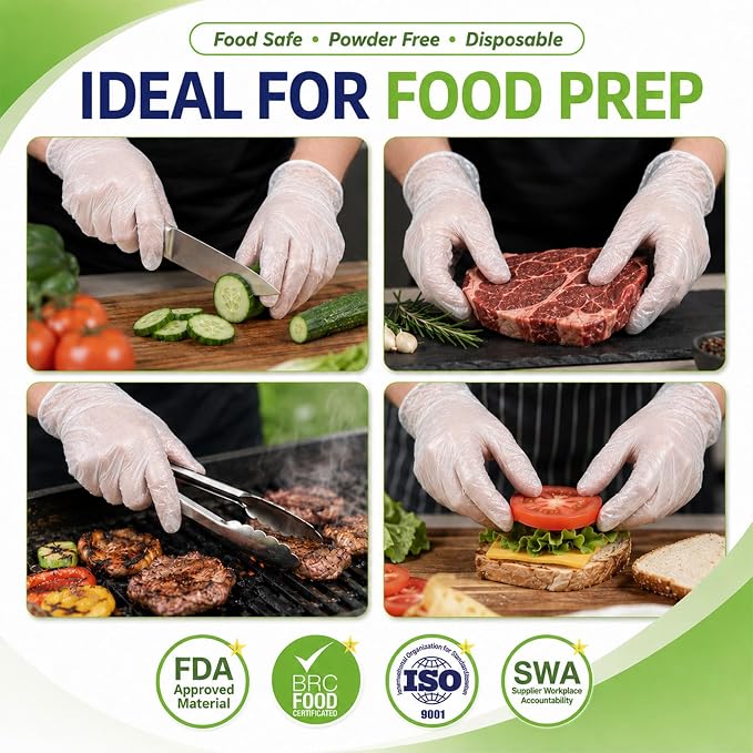 Disposable Plastic Gloves Food Handling Service Gloves Disposable For Cooking