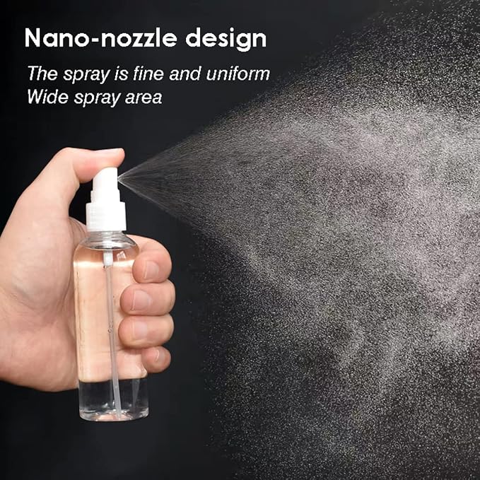 40 Pack Small Spray Bottle, 2.7oz/80ml Travel Spray Bottle | Fine Mist Plastic Spray Bottle, Refillable & Leak Proof Sprayer for Hair, Face Toner, Cleaning, Plants with Labels