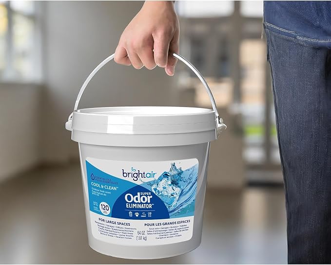 Bright Air Super Odor Eliminator Gel, Fresh Scent, 64 Oz. Tub (900129)