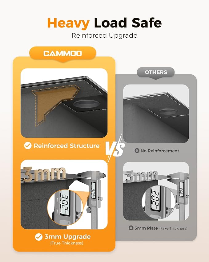 CAMMOO 33X22 Drop In Kitchen Sink, Nano 304 Stainless Steel Black Sink | Pop-Up Drain, Workstation Sink, Upgraded Fast Drain, Topmount Single Bowl with Accessories, Foldable Grid for Easy Cleaning