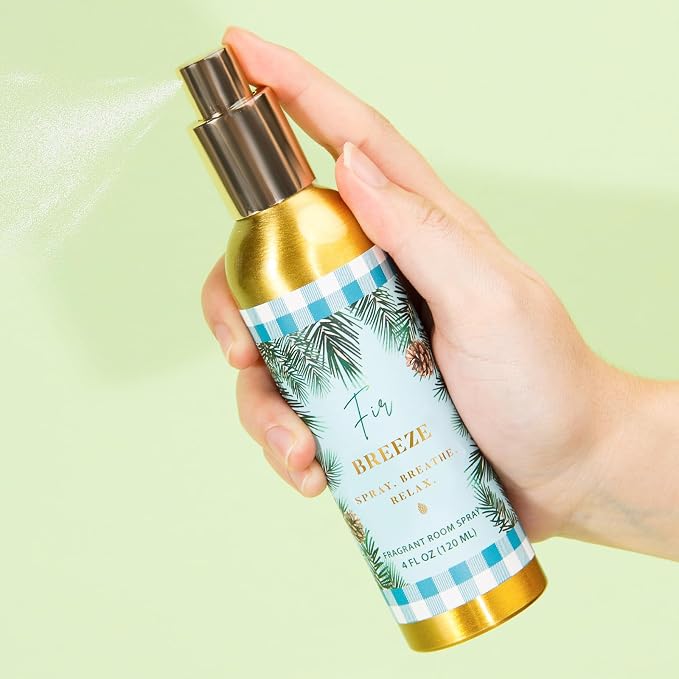 Room Spray, Fir Breeze, 4 fl oz, Air Freshener for Home, Bathroom | Long-Lasting Odor Eliminator for Office