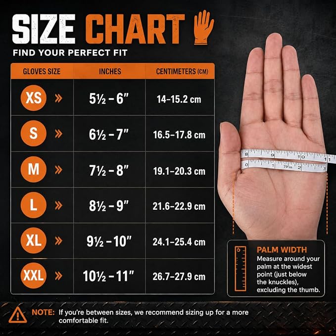 TitanFlex Heavy Duty Industrial Orange Nitrile Gloves, 8-mil, Gloves Disposable Latex Free with Raised Diamond Texture Grip, Powder Free, Rubber Glove, Mechanic Gloves,1000-ct Case (Small)