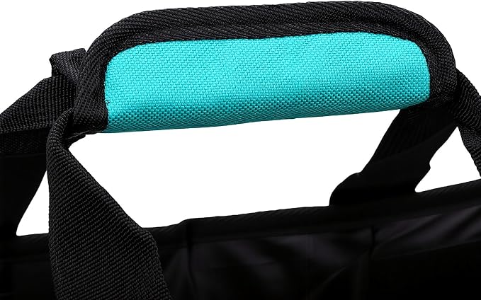 Fockety Cleaning Caddy Bag, 15.35x9.45x10.63in Portable Clean Organizer Tote Bag with Adjustable Shoulder Strap, 36.4oz Oxford Fabric Supplies Tool Storage for Housekeeping Cleaning