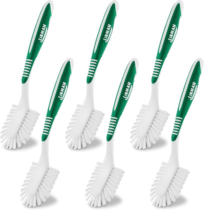 Libman All-Purpose Kitchen Brush, Dishwasher Safe, 6 Pack | All-purpose kitchen scrub brush; case pack of 6.