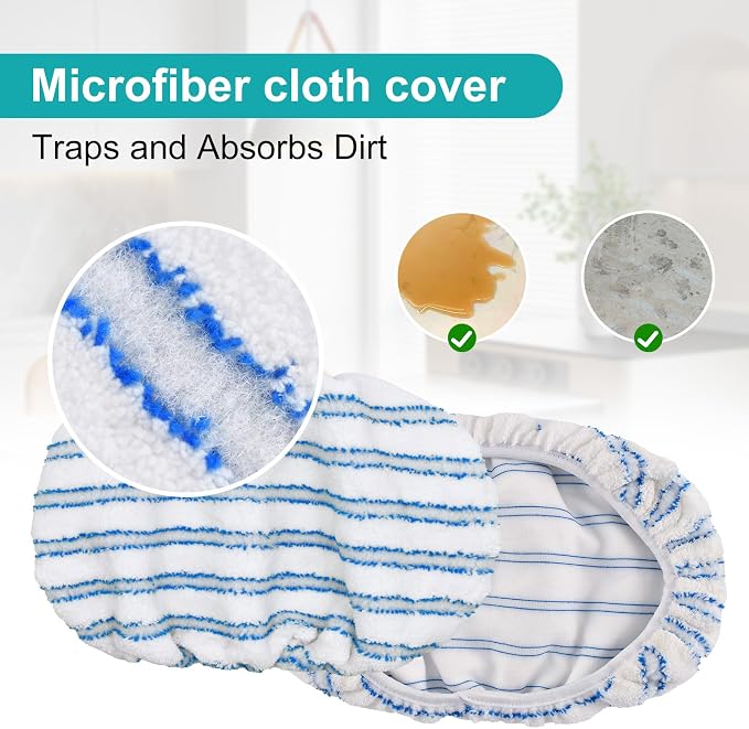 Microfiber Flat Mops for Floor Cleaning Ocedar Hardwood Floor 'N More Mop, Large Surface Dust Flat Mop with 2 Reusable Pads & 1 Extendable Handle, Washable Hardwood Floors Mopping to Dry and Wet Clean