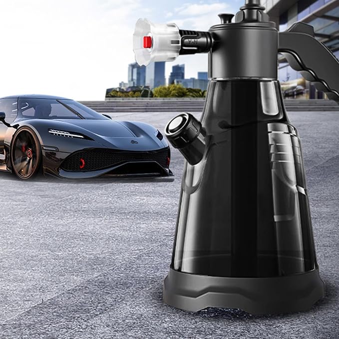 2Liters Hand Pumps Foam Sprayer Pneumatic Washer Snow High Pressure Car Wash Spray Bottle for Garden Hand Pressurized Soap Sprayer Manual Cannons Car Wash
