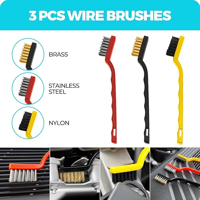 ALFLOD 30Pcs Car Detailing Kit for Interior, Exterior and Wheel Cleaning | Brushes, Towels, Wash Mitt, Cleaning Gel, Detail Brushes And Extendable‑Handle Duster For Vehicle, Home And Office Care Tasks