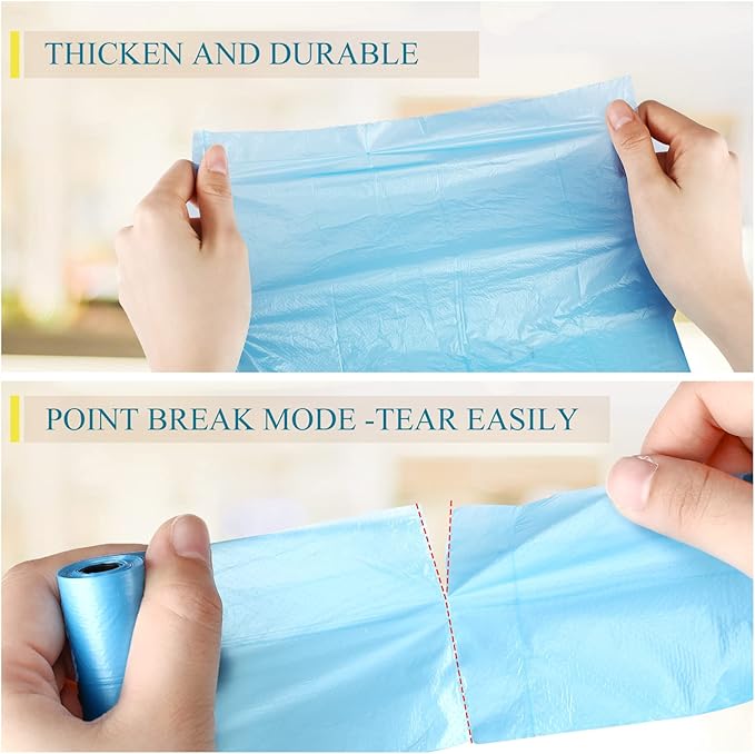 Epakh 240 Counts Mini Trash Bags 0.5 Gallon Tiny Garbage Bag, Mixed Color | Small Garbage Liners for Car Office Desktop, Strong Waste Bags for Wastebasket Bin, Durable Pet Leak Resistant