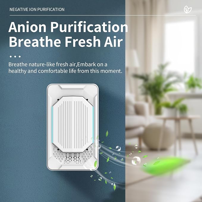 Air Ionizers for Home, 2026 Air Purifier 4 Pack Plug in Small Air Purifier for Bedroom Air Purifiers for Home Pets Mini Air Purifier Air Freshener Plug in for Home Dust Smoke Odor