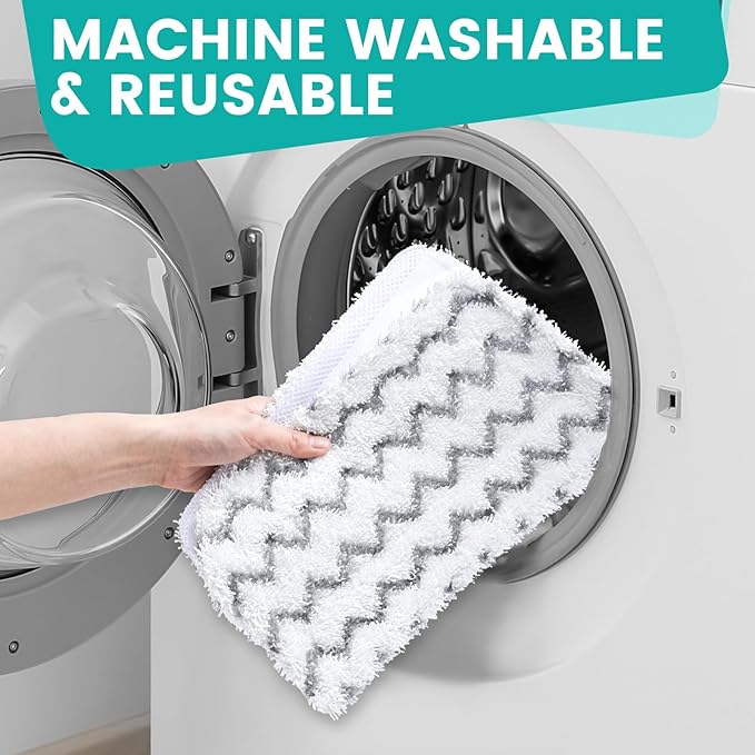18 Pack Steam Mop Replacement Pads Compatible with Shark Steam Mops S1000/S1000A/S1000C/S1000WM/S1001C, Floor Steamer Pads Washable, Reusable Microfiber Cleaner Pads