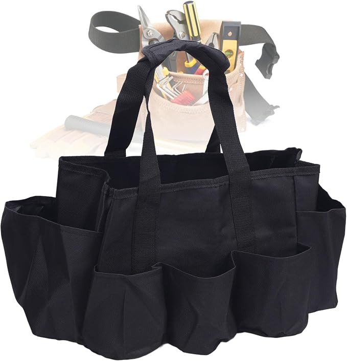 Cleaning Bag, Car Detailing Organizer with Portable Storage Bag Oxford Cloth Cleaning Tool Organizer Utility for Household Gardening Outdoor Maintenance