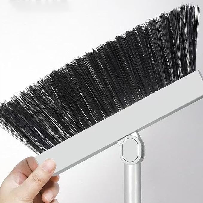 Broom Set 3 Pieces Rust Proof Cleaning Tool Gadgets | Broom With Dust Pan for Home Kitchen Apartment Indoor Outdoor Floor Dorm Garage