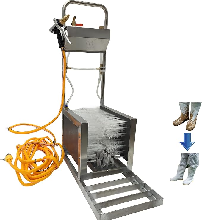 Livestock Farm Boot Washer for Mud Stainless Steel Outdoor Boot Scrubber Multifunctional Rain Boot Cleaning Brush