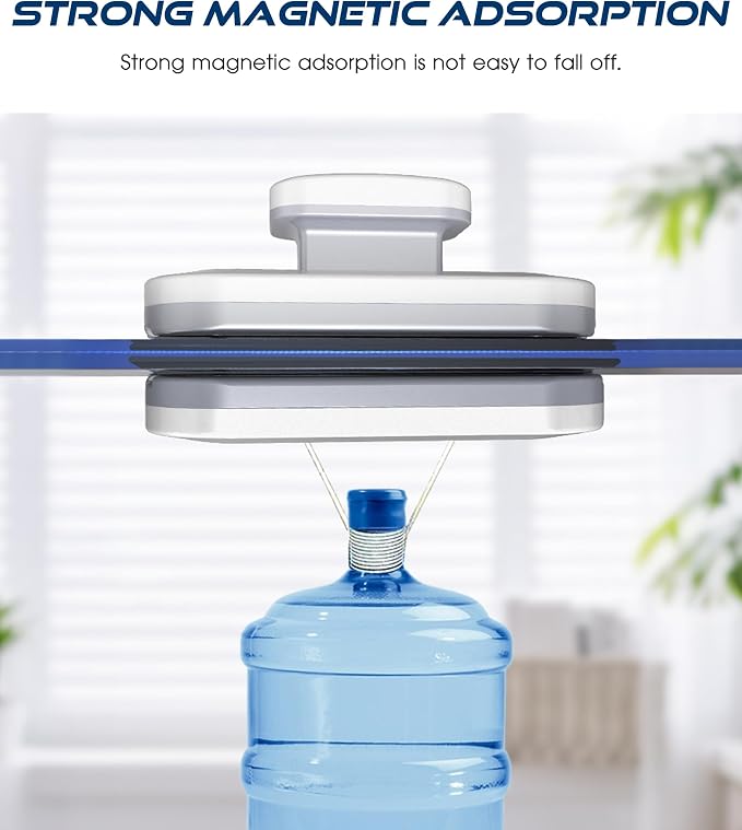 Magnetic Window Cleaner,Automotive Windshield Wiper Tools,Car Accessories Universal Double Sided Magnetic Window Cleaner with Anti-Falling Rope,Automotive Tool,Suitable for Most Cars,Sedans