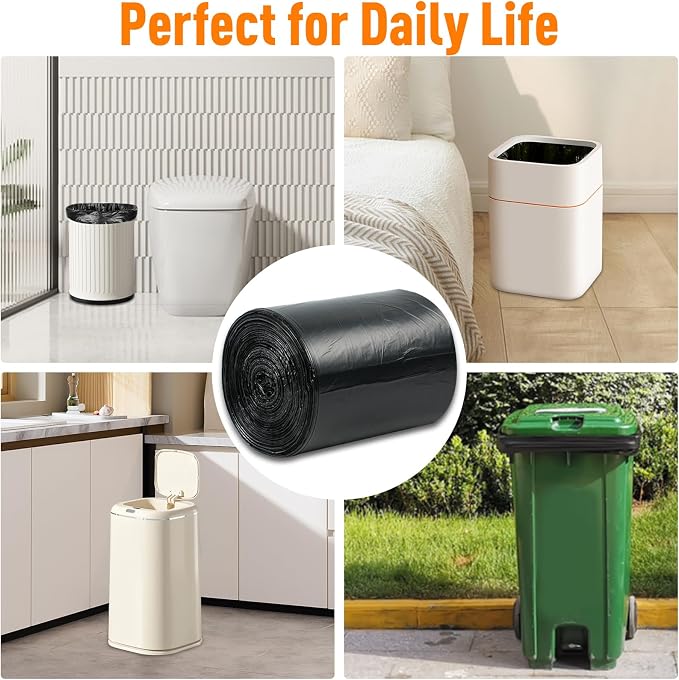 O2frepak 45gal Black Trash Bags 20ct 100x120cm Tear Resistant Scented | Kitchen Tall Reinforced Leakproof Garbage Bags