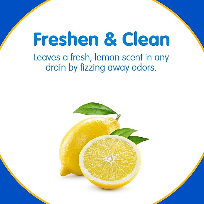 COMPAC HOME Plink Sink Drain Cleaner and Deodorizer, Air Fresheners for Garbage Disposal, Lemon Scented, Home Accessory Cleaning Products for Kitchen and Clogged Drain, 6 Count (Pack of 2), 12 Tablets