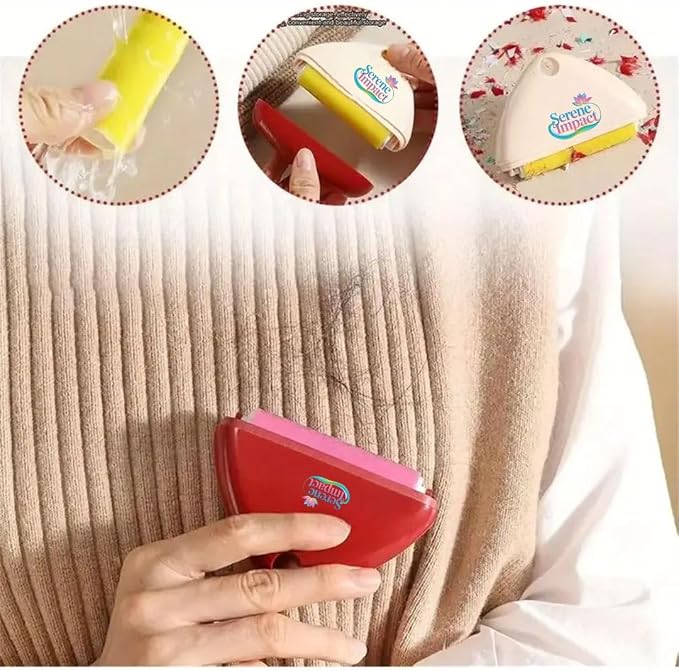 Professional Reusable Lint Roller for Clothes, Washable Sticky Pet Hair Remover for Dog & Cat Hair, Portable Fabric Cleaner for Lint, Dust, Fur, Sofa, Furniture, Car & Travel - White