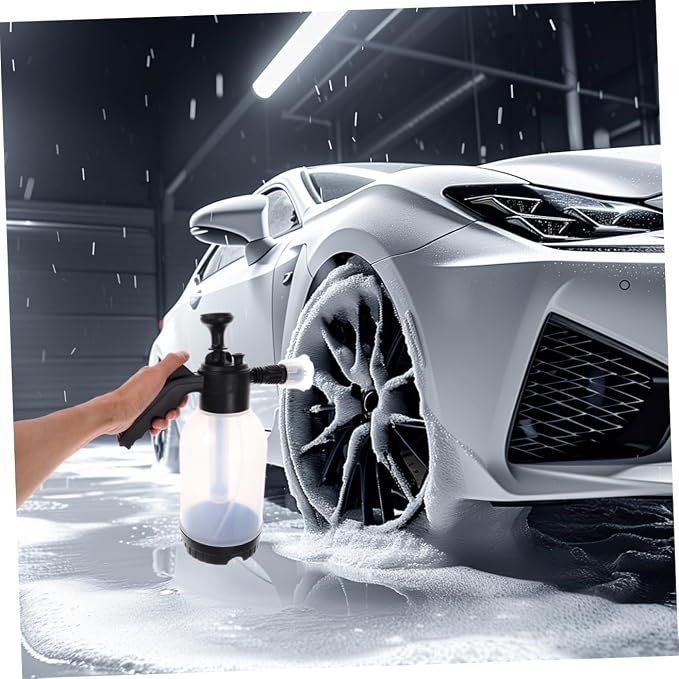 Alipis High Pressure Foam Sprayer Adjustable Nozzle Portable Wash Detailing Tool for Efficient Grime Removal and Luxurious Foam Coverage