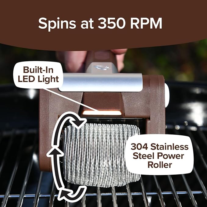 Horsepower Giddy Up Grill Brush Replacement Head, Stainless Steel