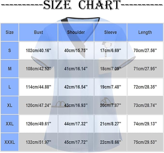 Medical Scrub Tops for Women Womens Short Sleeve Nursing Housekeeping Uniform Stretchy Workwear Cleaning Shirts