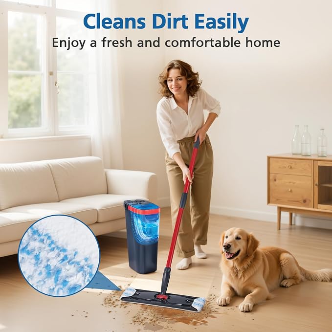 15 Pack H2prO Mop Pads Compatible with O Ceda H2PrO Flat Mop System | 100% Microfiber Mop Head Replacements, Washable and Reusable for H2prO Mop Refills, White