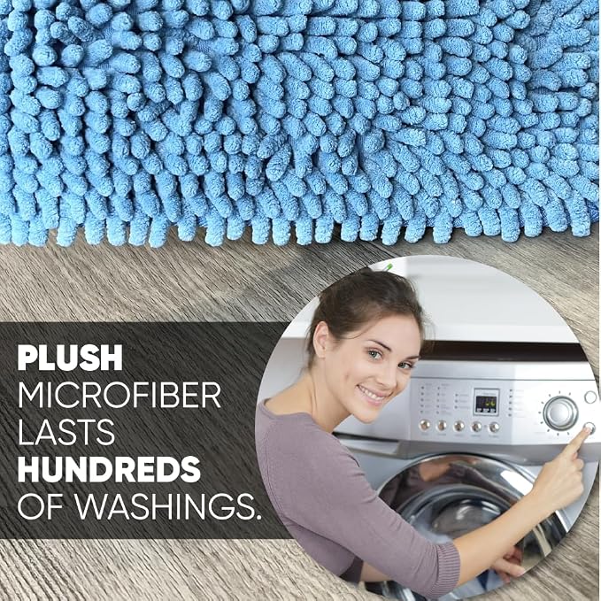 18" Mucho Mop Microfiber System - Mops for Floor Cleaning - Hardwood Floor Mop for Tile, Laminate, Wood, Vinyl Floors | Washable Pads | Dry & Wet Mopping
