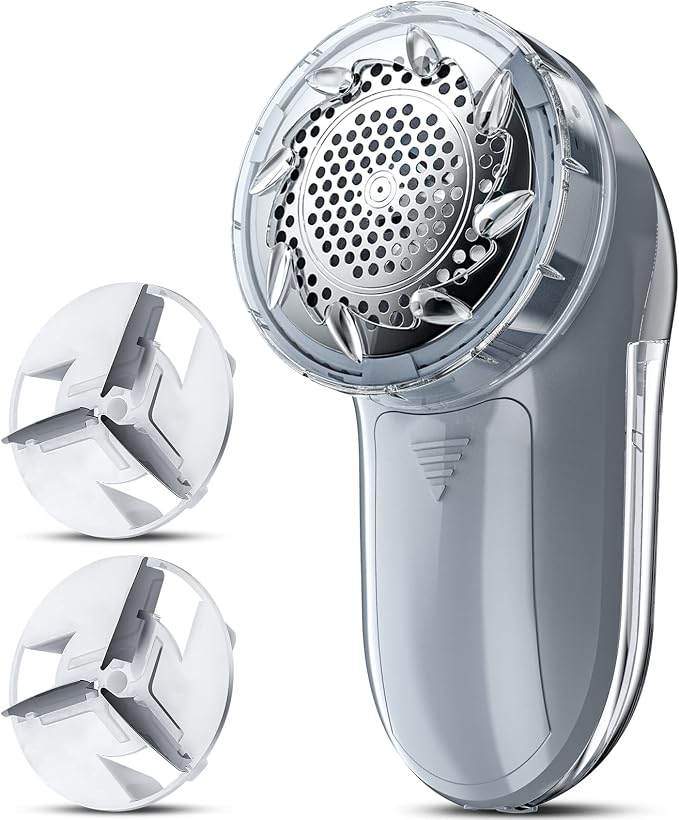 Bymore Fabric Shaver, Lint Shaver, Sweater Shaver for Clothes, Gray | Compact one-button design refreshes clothes quickly and fits easily in a bag for home, office or travel