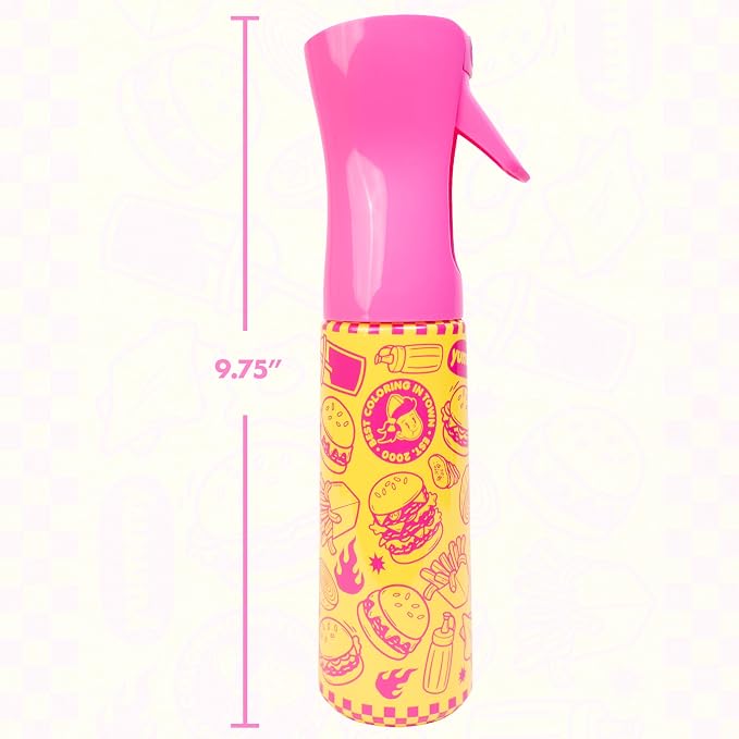 Colortrak Color Combo Continuous Spray Bottle, 12 Oz | Fine Mist Professional Styling Hair Spray Bottle with 360 Degree Distribution, for Styling, Cutting, and Color Services