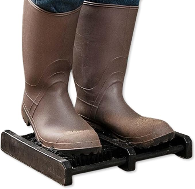 Jobsite Boot Scraper - Outdoor Shoe Scrubber Cleaner Brush