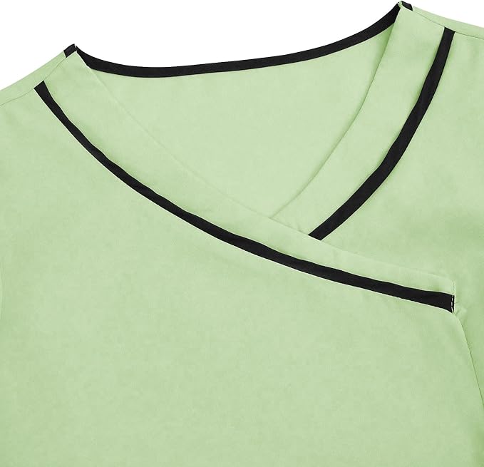 Housekeeping Uniforms - Women Lightweight Stretchy Scrubs for Cleaning Job, Breathable & Easy Care & Moisture-Wicking