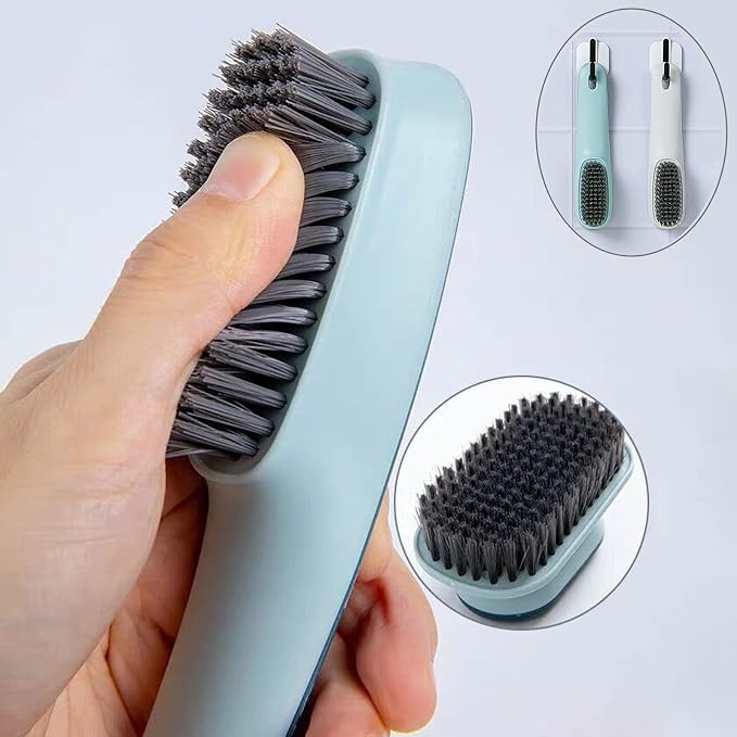 Laundry Scrub Brush Soft Bristle Brush Clothes Cleaning Brush for Stains | 2 Pack Scrubbing Brush Household Cleaning Tool for Bathroom Countertops Bathtubs