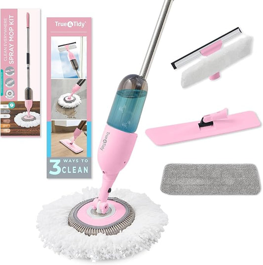 Heavy Duty Spray Mop Kit for Floor Cleaning, Refillable Water Tank