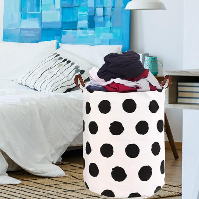 Collapsible Laundry Basket in Bedroom Waterproof Laundry Hamper in Bathroom Large Laundry Bag in College Dormitory Cloakroom Livingroom Nursery Organizer Toy Bin