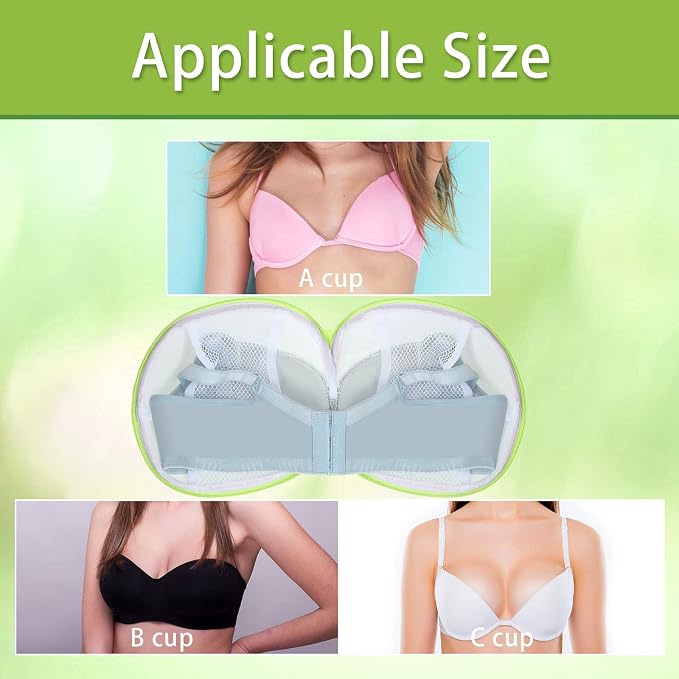 Shappy 6 Pcs Bra Washing Bag for Laundry Storage Women 7.87 Inch Green | Mesh Wash Lingerie, Zipper Design, Guard Bras Deforming Tearing, Reduce Colors Bleeding, Packing Trip, Comfortable Portable