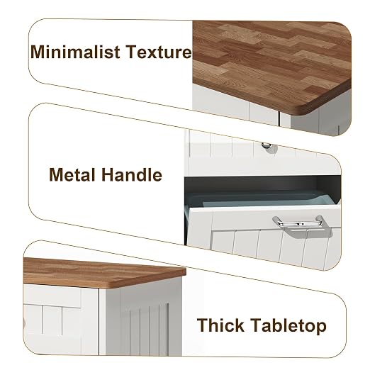 LOUVIXA Trash Can Storage Cabinet, Hidden Trash Can Holder
