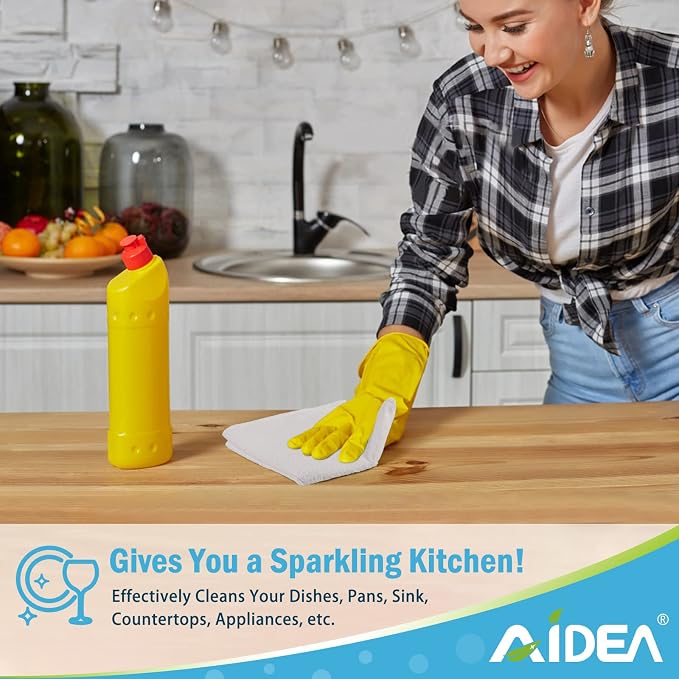AIDEA White Microfiber Cleaning Cloth 20PK, Cleaning Rags, 11.5"x 11.5" | Microfiber Towel for Cars, Lint Free Cloth, Kitchen Towels Dusting Cloth, Wash Cloths, Dish Rags for Home, Kitchen