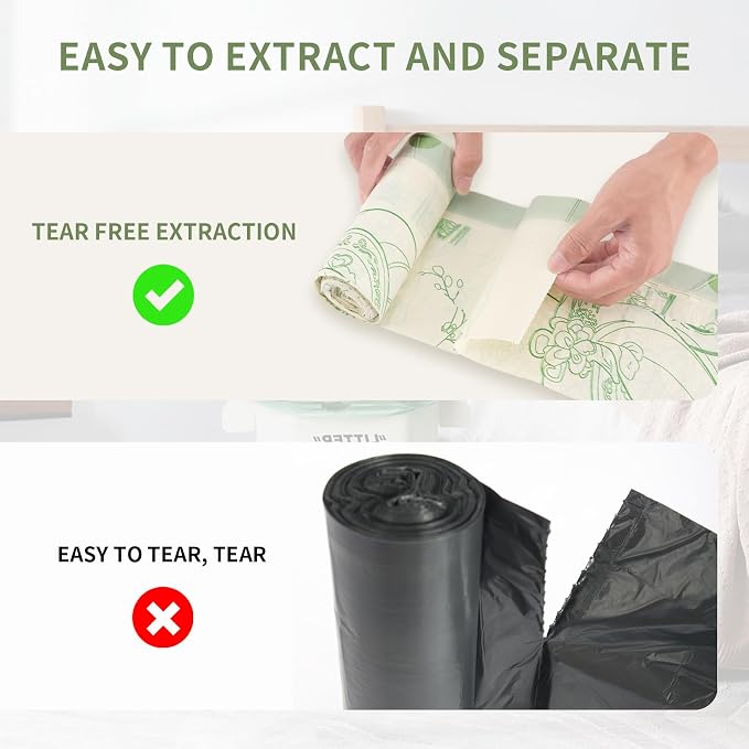 4 Gallon Trash Bags Drawstring, Colorful & Portable Small Trash Bags with Chinese-style Flower Girl Printed, Tear-Resistant Garbage Bags 4 Gallon for Bathroom Office Trash Cans, 30 Count