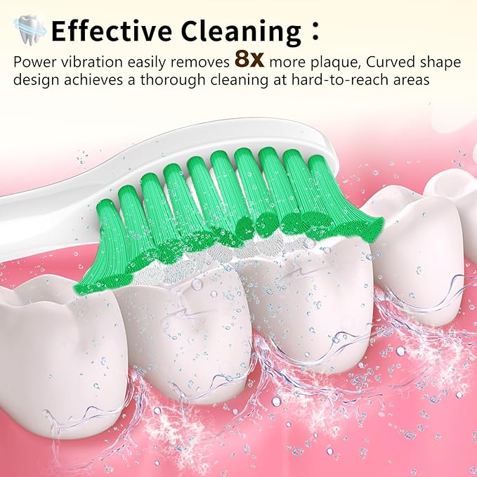 Aoremon Replacement Toothbrush Heads for Sonicare E-Series HX7022/66,6PCS | Toothbrush Heads fit for Essence Xtreme Elite Advance CleanCare Screw-on Electric Toothbrush Handle with Caps