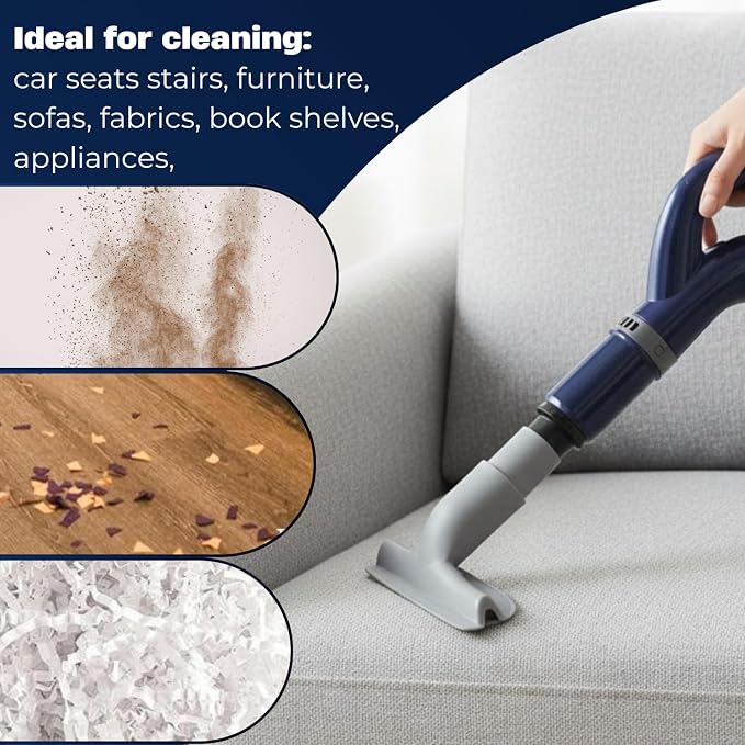 Vacuum Attachments Compatible with Shark Navigator NV360 NV350 NV500, Rocket HV300 HV301 HV371 HV372 – Hard Floor Attachment, Soft Dust Brush & Upholstery Tool for Furniture Cleaning