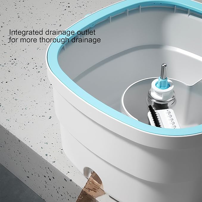 Mop with Bucket Housekeeping Floor Cleaning Supplies | Mop And Bucket Set with Wringer for Hardwood Living Room Dining Room Kitchen Bathroom Study