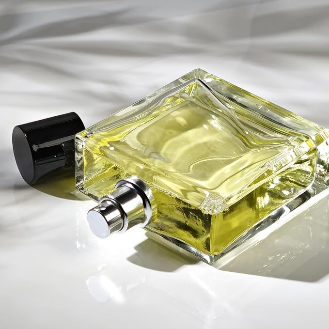 100ml/3.4Oz Glass Spray Perfume Bottle Empty Cologne Atomizer | Refillable Perfume Spray Bottle Container with 3 Kinds of Dispenser