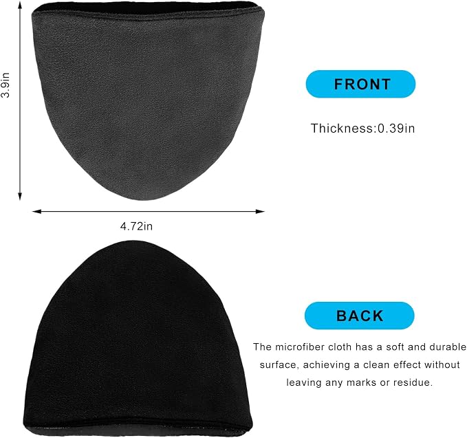Ohleats 2PCS Car Screen Cleaner, Microfiber Cleaning Pad, Triangle | Lint-Free & Scratch-Safe, Glove-Style Wear, Wet/Dry Dual-Use, Foldable Portable, For Car/Phone/Tablet/Laptop/TV