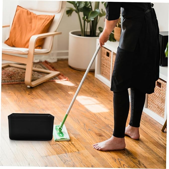 Unomor Portable Housekeeping Cart Cleaning Supplies Storage Bin with Large Capacity and Sturdy Plastic Construction, for Commercial Cleaning and Hotel Service Use