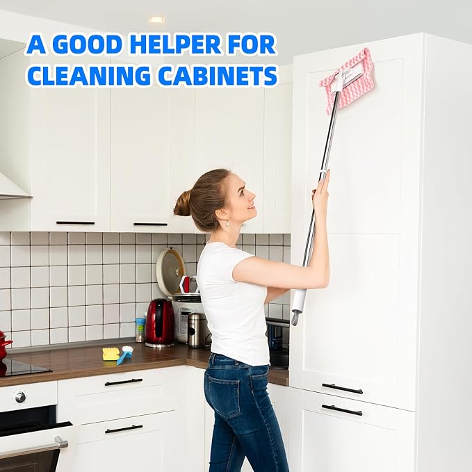 20 Count Replacement Cloths for Snap Grip Mini Mop, Wet and Dry Cleaning Pads for Cabinet, Wall, Window and Floor Cleaning, Reusable Washable Microfiber Refill, 8" x 6"