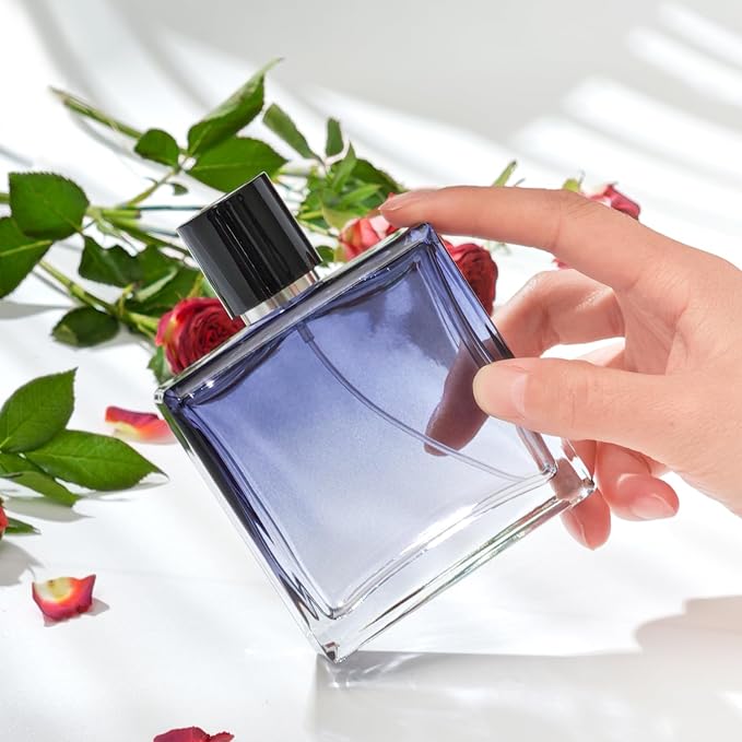 100ml/3.4Oz Glass Spray Perfume Bottle Empty Cologne Atomizer | Refillable Perfume Spray Bottle Container with 3 Kinds of Dispenser