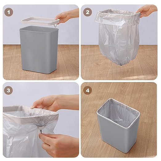 Yatmung 2.5 Gallon Motion Sensor Trash Can - Automatic Trash Can Touchless | Smart Trash Bin with Lid - Electric, Narrow, Plastic, Auto Open, Kitchen, Bedroom, Bathroom - Small Garbage Can ( Grey )
