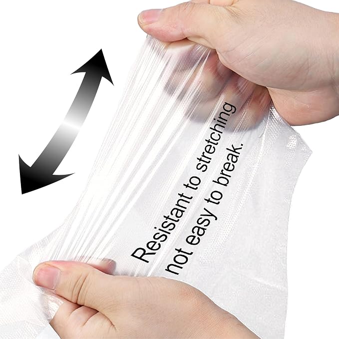 400 PCS Disposable Plastic Gloves Cleaning Gloves Household Food Safe, Latex-Free, Powder-Free, One Size Fits Most for Cooking, Food Service, Cleaning, Food Handling, Clear Disposable Food Prep Gloves
