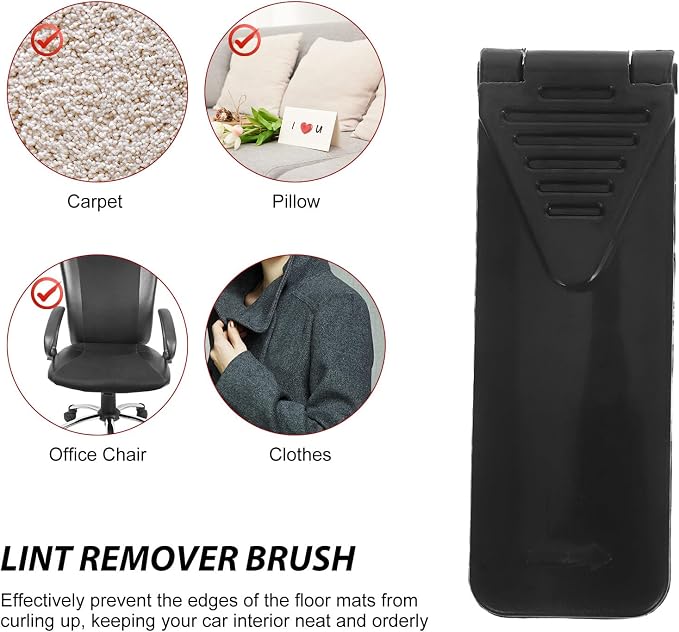 4pcs Foldable Lint Remover Brush Set with Electrostatic Cleaning for Clothes and Pet Hair, Portable Dust and Fabric Hair Remover Tool for Travel and Housekeeping
